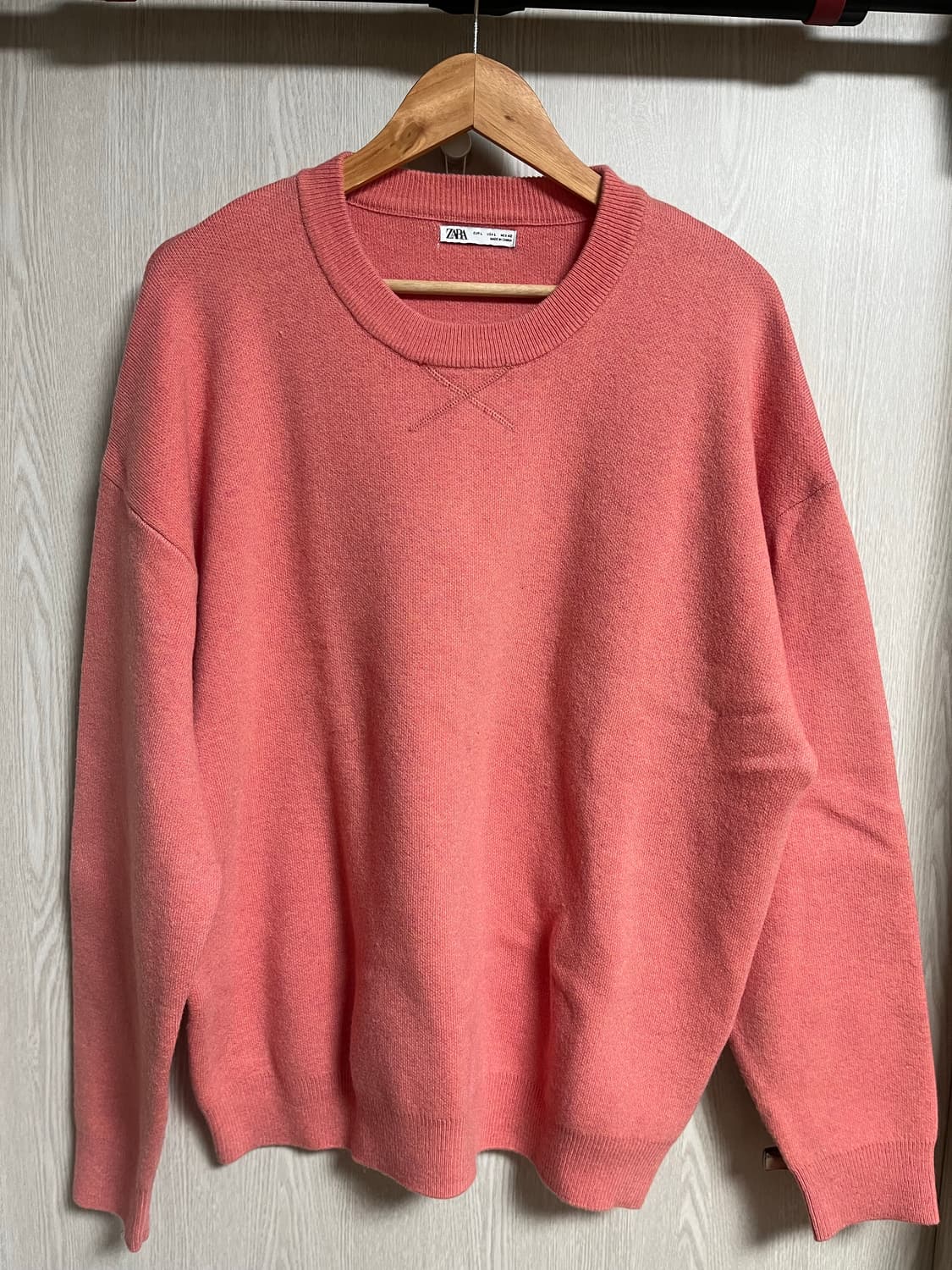 [ZARA] 자라 오버핏 라운드넥 니트 스웨터 (L사이즈) 상품이미지1