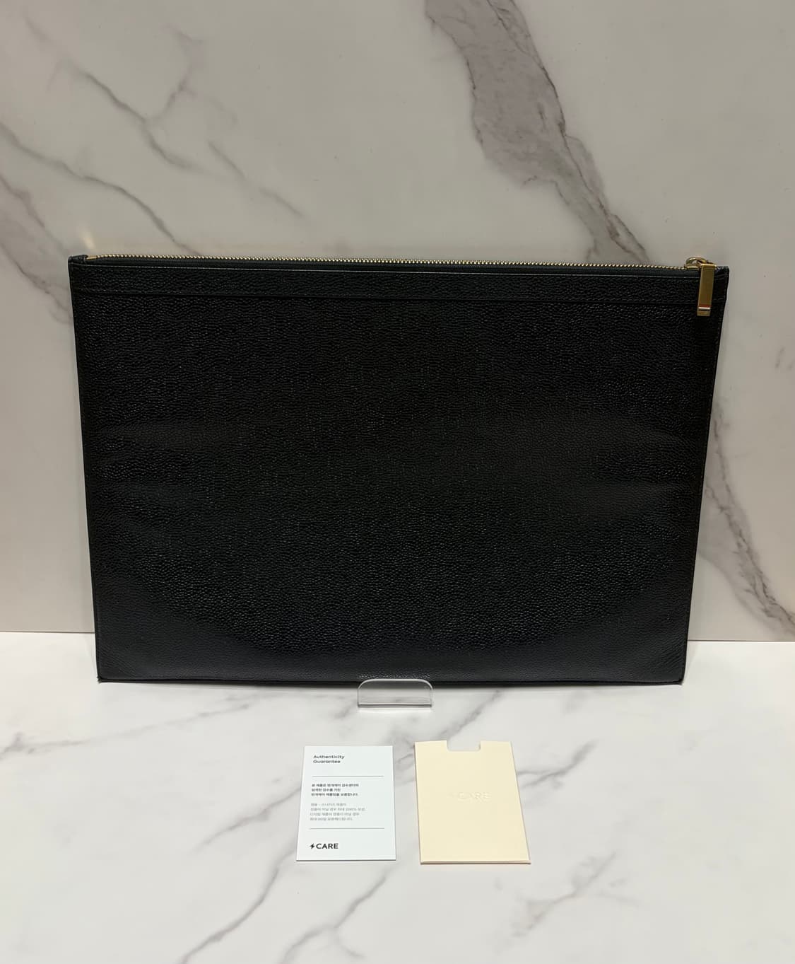 [정품] 톰브라운 도큐먼트 클라치 L사이즈 번개케어 상품이미지2