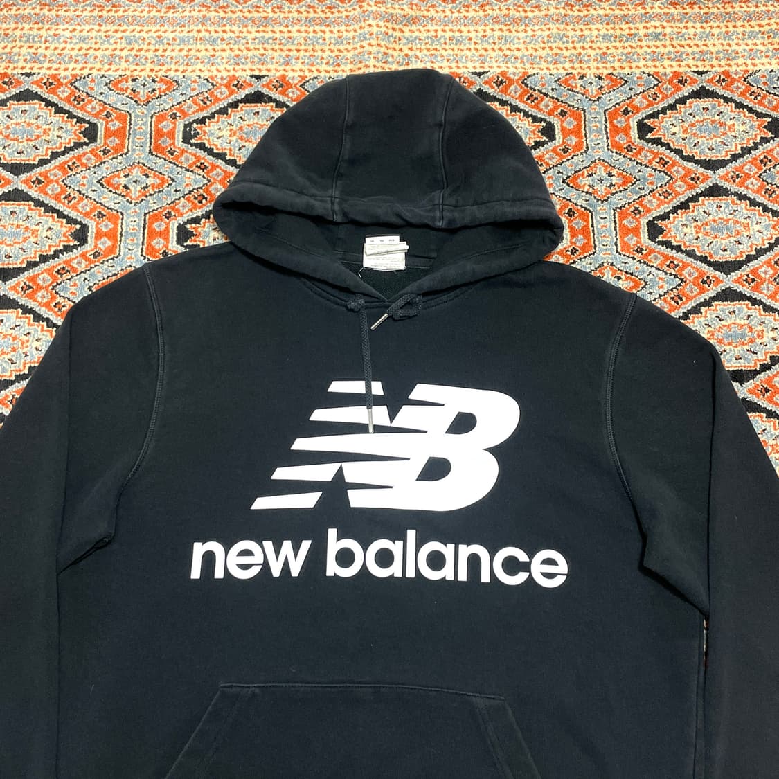 뉴발란스 시그니처로고 블랙 후드티셔츠 남성L 상품이미지2