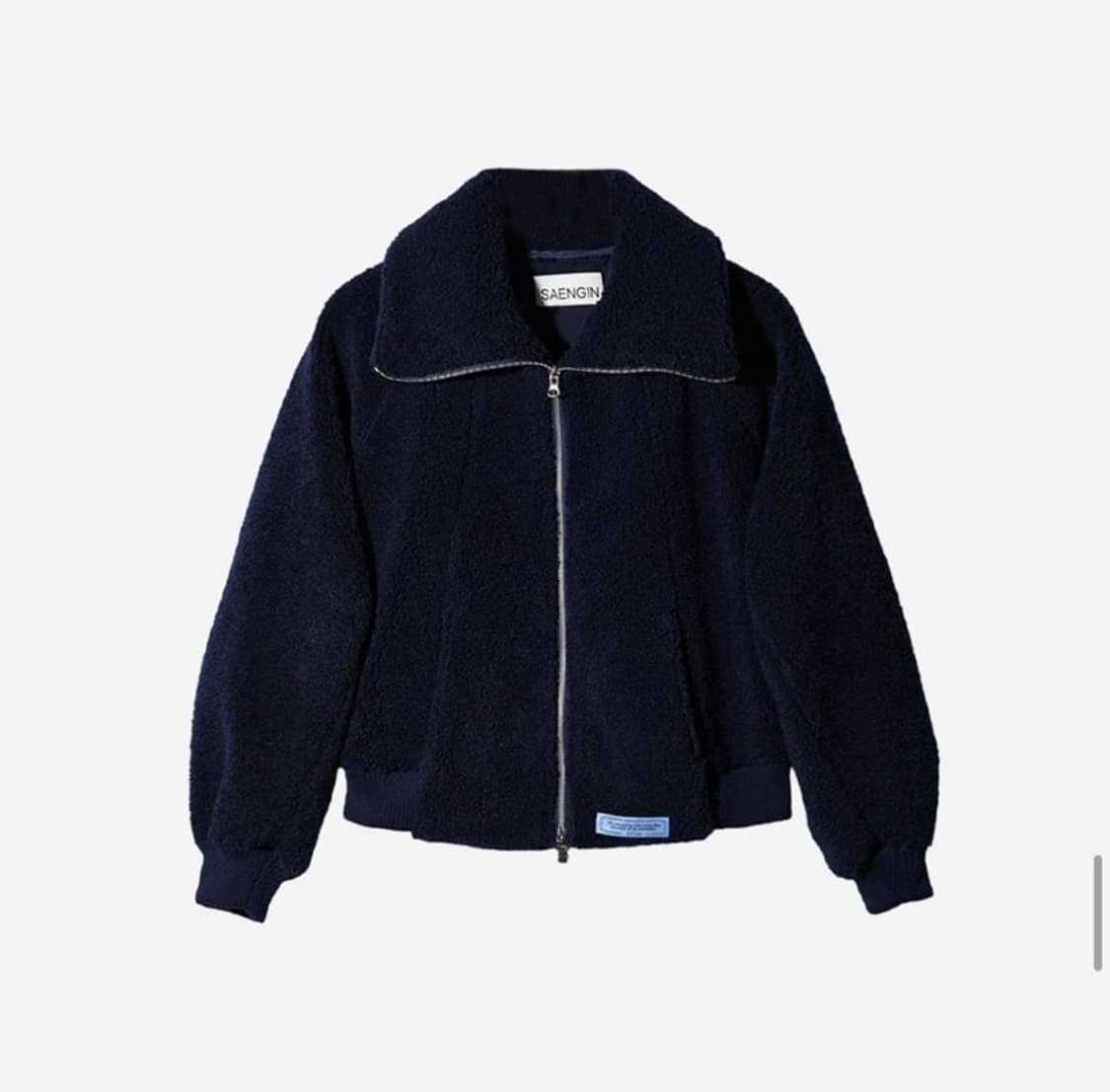 생긴스튜디오 플리스 투웨이 집업자켓 네이비 상품이미지1