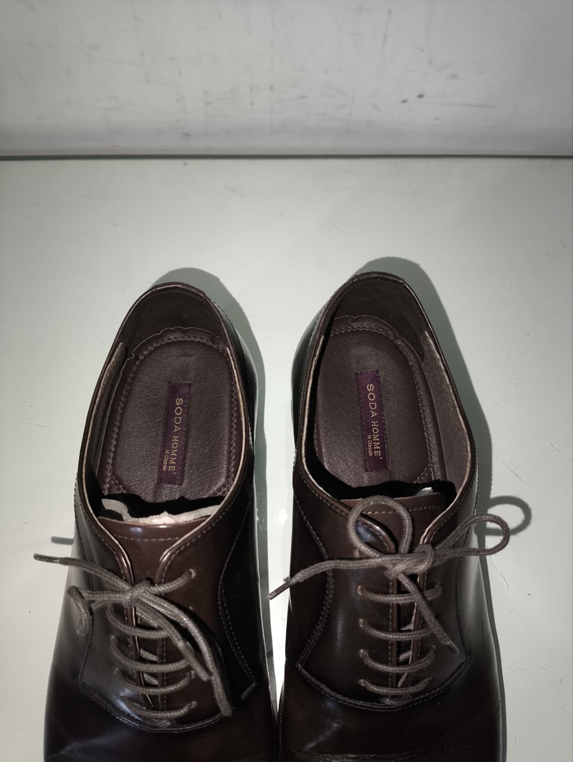 255mm 소다 남성 옥스포드 정장화 구두 브라운 상품이미지6