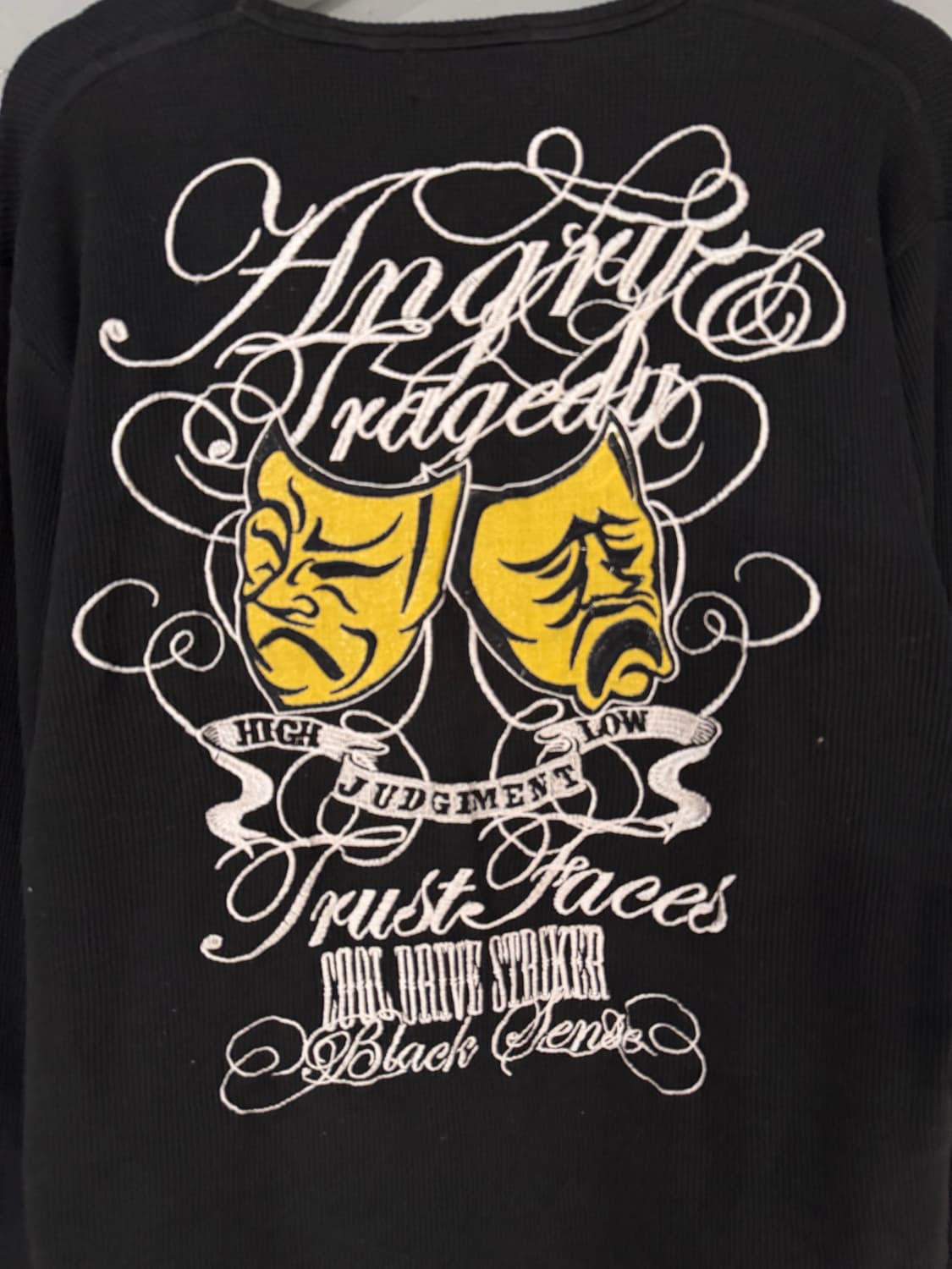 back embroied heavy waffle long sleeve 상품이미지10