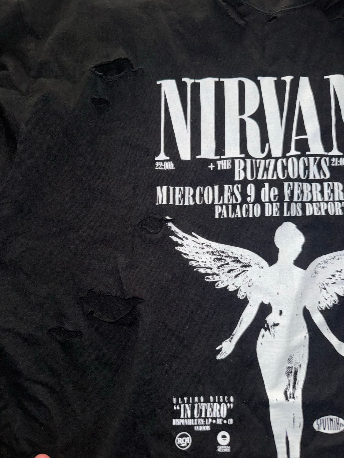 Vintage NIRVANA damage longsleeve 상품이미지4