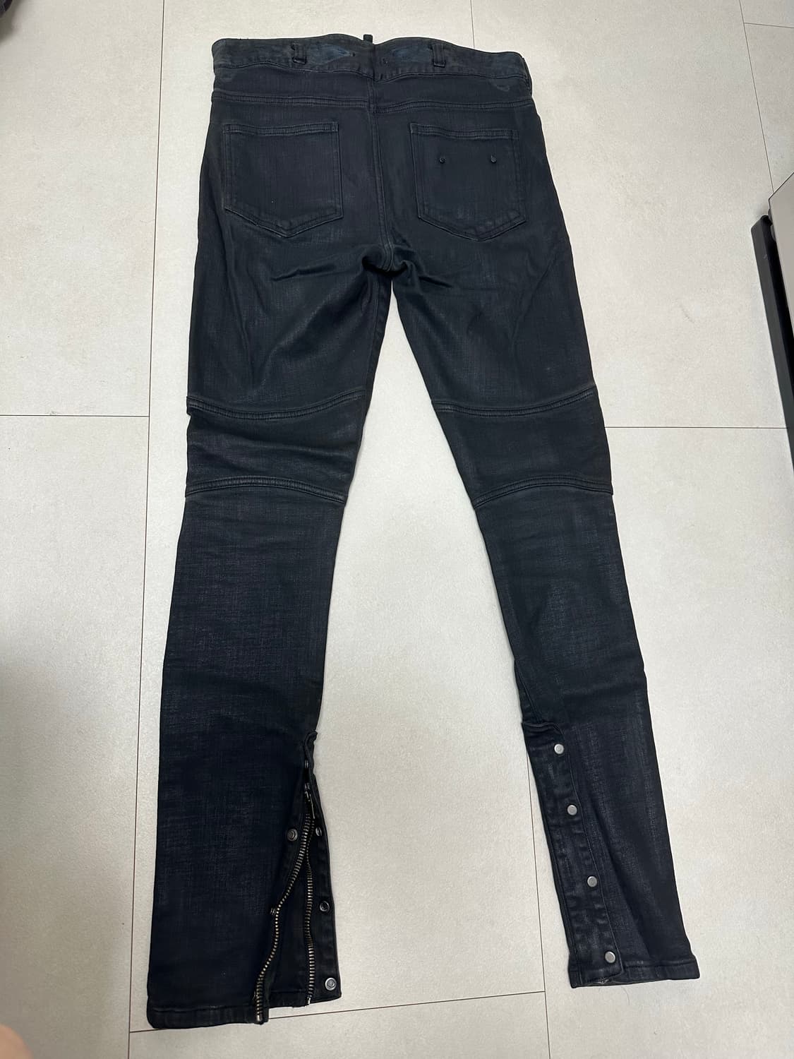 Dominass Stravan 블랙 코팅 팬츠 릭오웬스st 상품이미지3