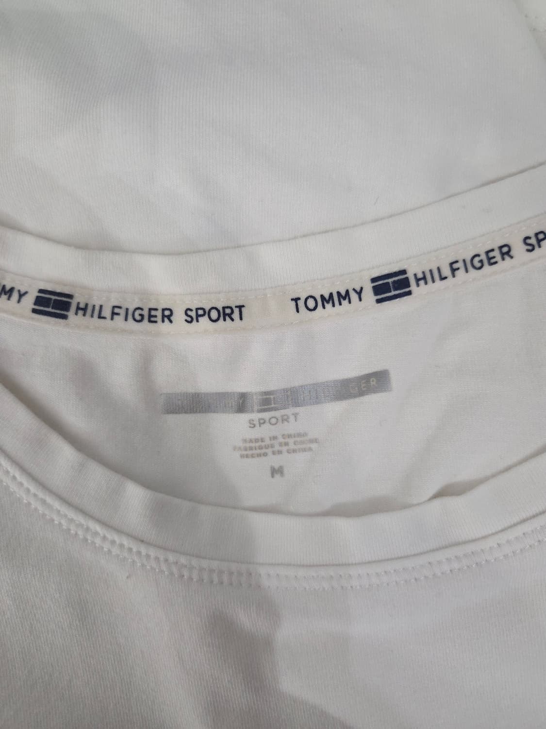 타미힐피거 스포츠 빅로고 배색 반팔 티셔츠 상품이미지7