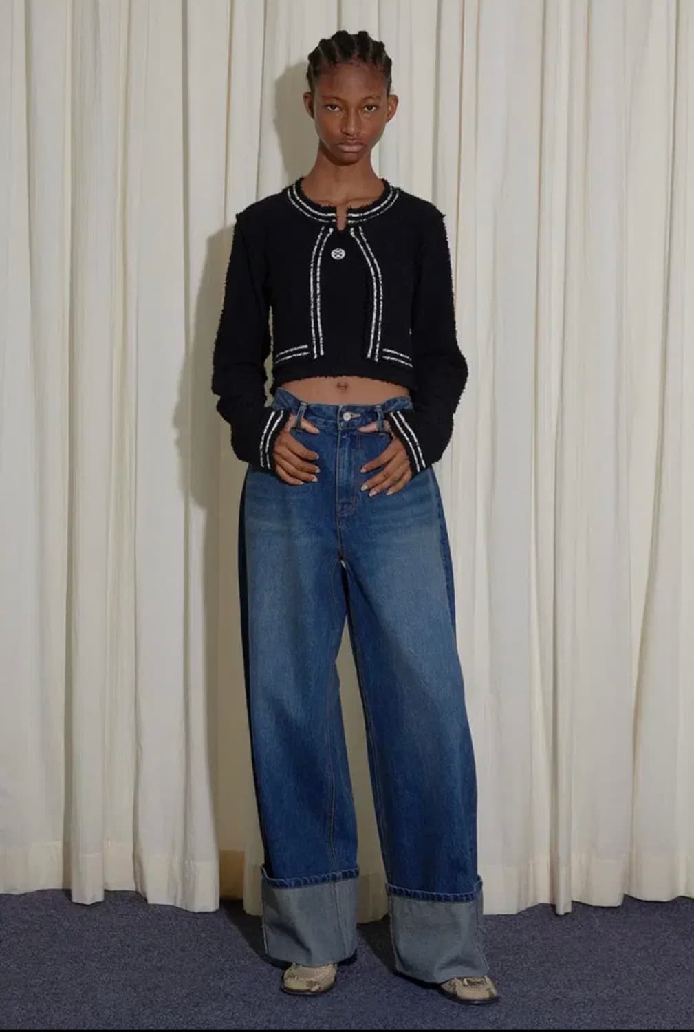 엔오르 롤업 데님 S 상품이미지3