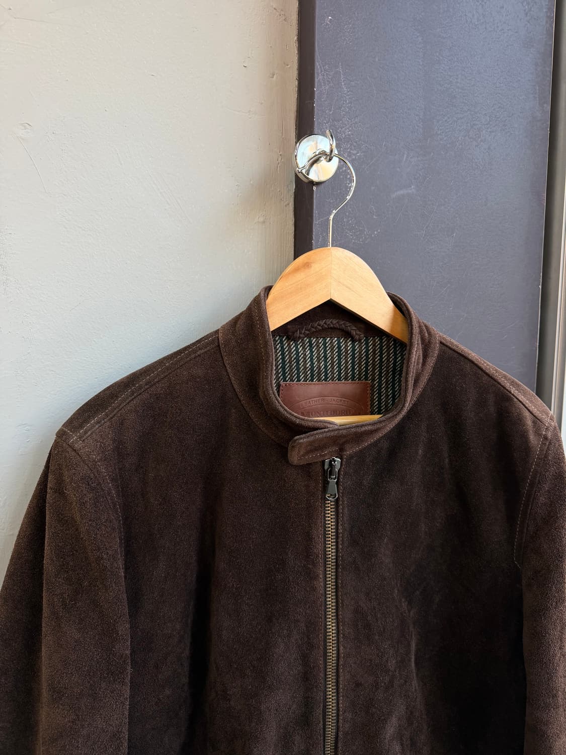 L/ 몬테도로 스웨이드 카우레더 자켓 상품이미지3