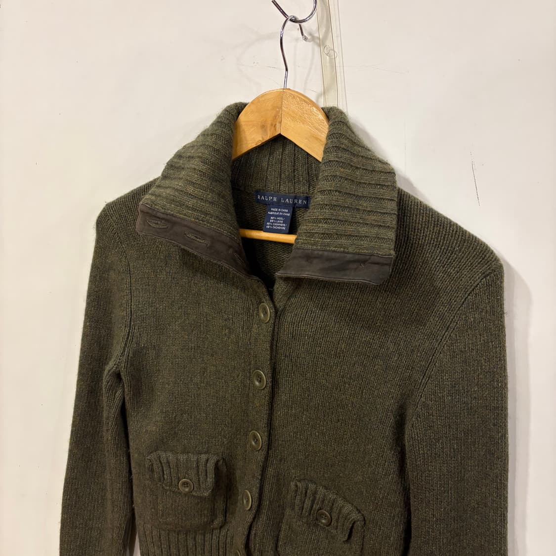 폴로 캐시미어 엘보패치 니트 55 상품이미지2