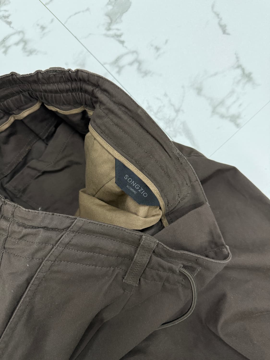 송지오옴므 핀턱 캐롯 팬츠 상품이미지3