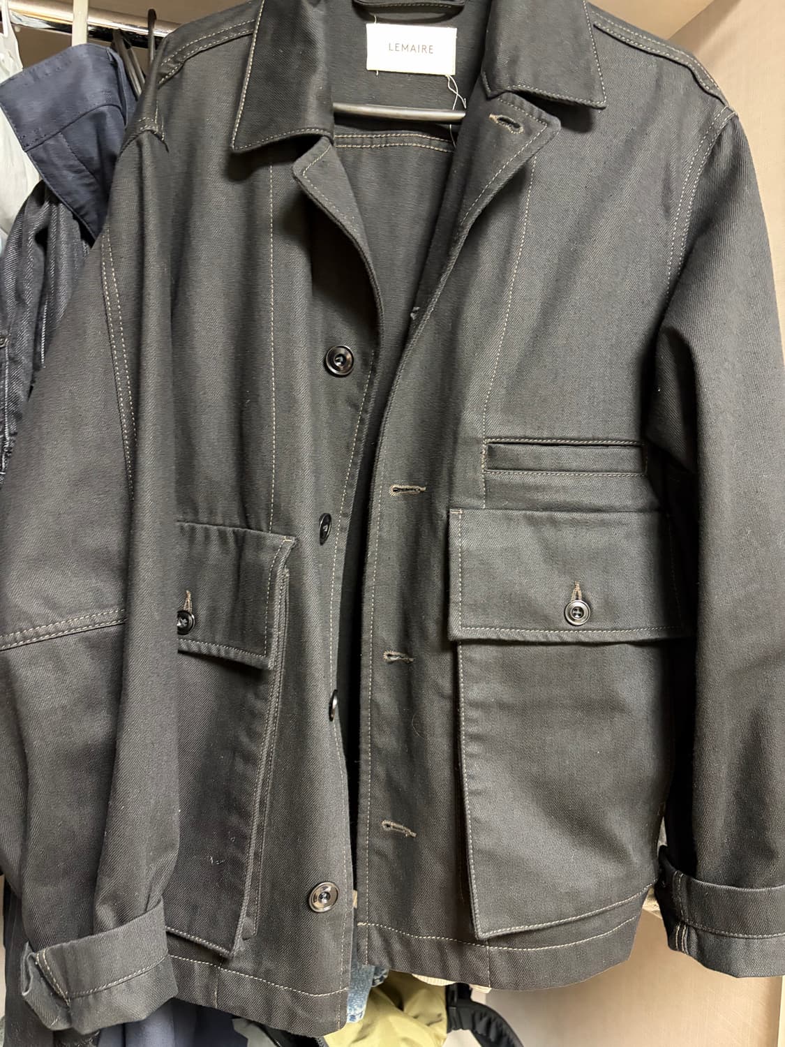 르메르 23ss 박시자켓 블랙 상품이미지1