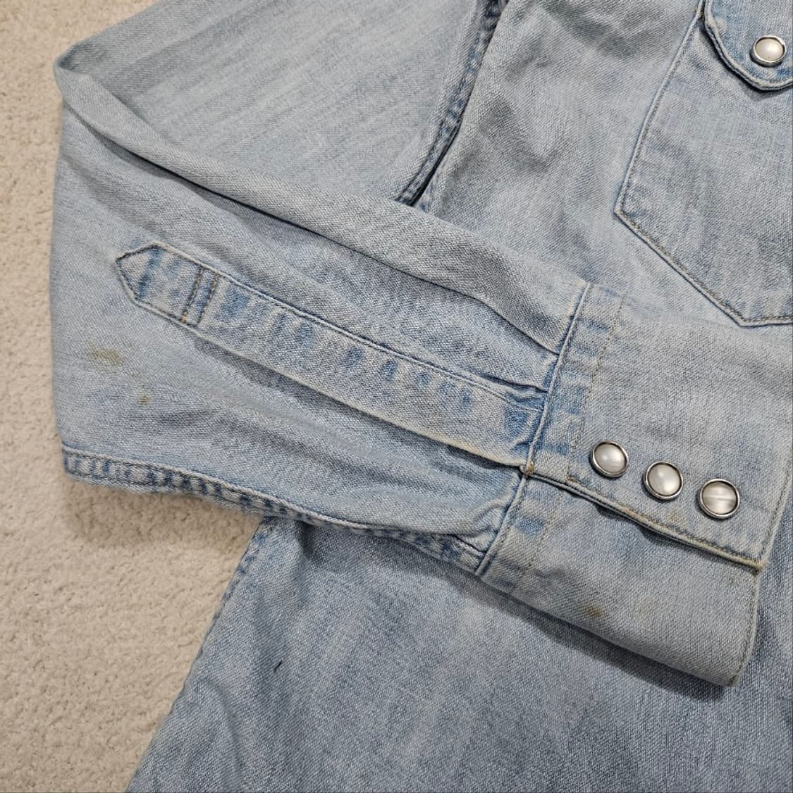 리바이스 체인스티치 웨스턴 셔츠 S 상품이미지5