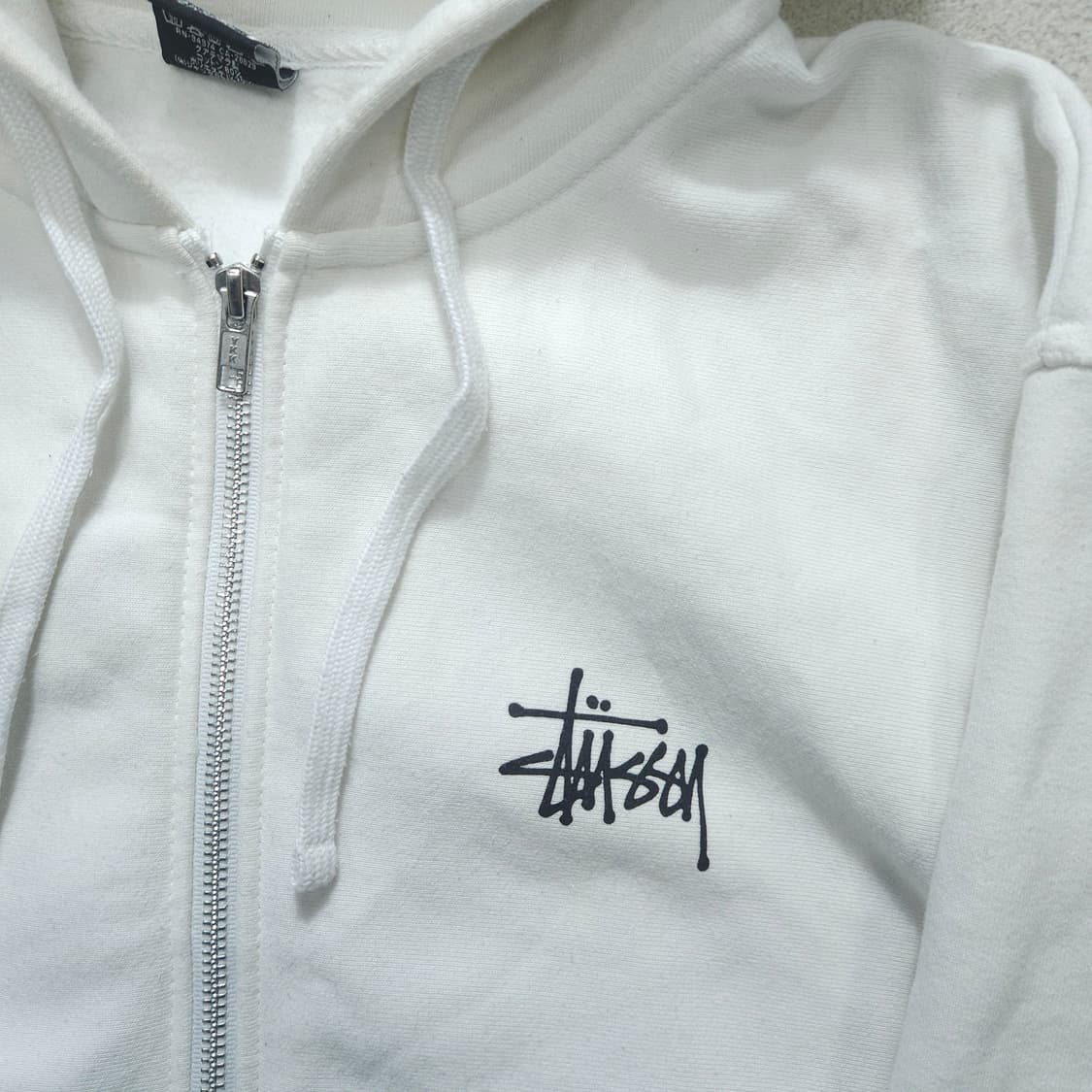 스투시 빅스탁로고 후드 집업 S 상품이미지3