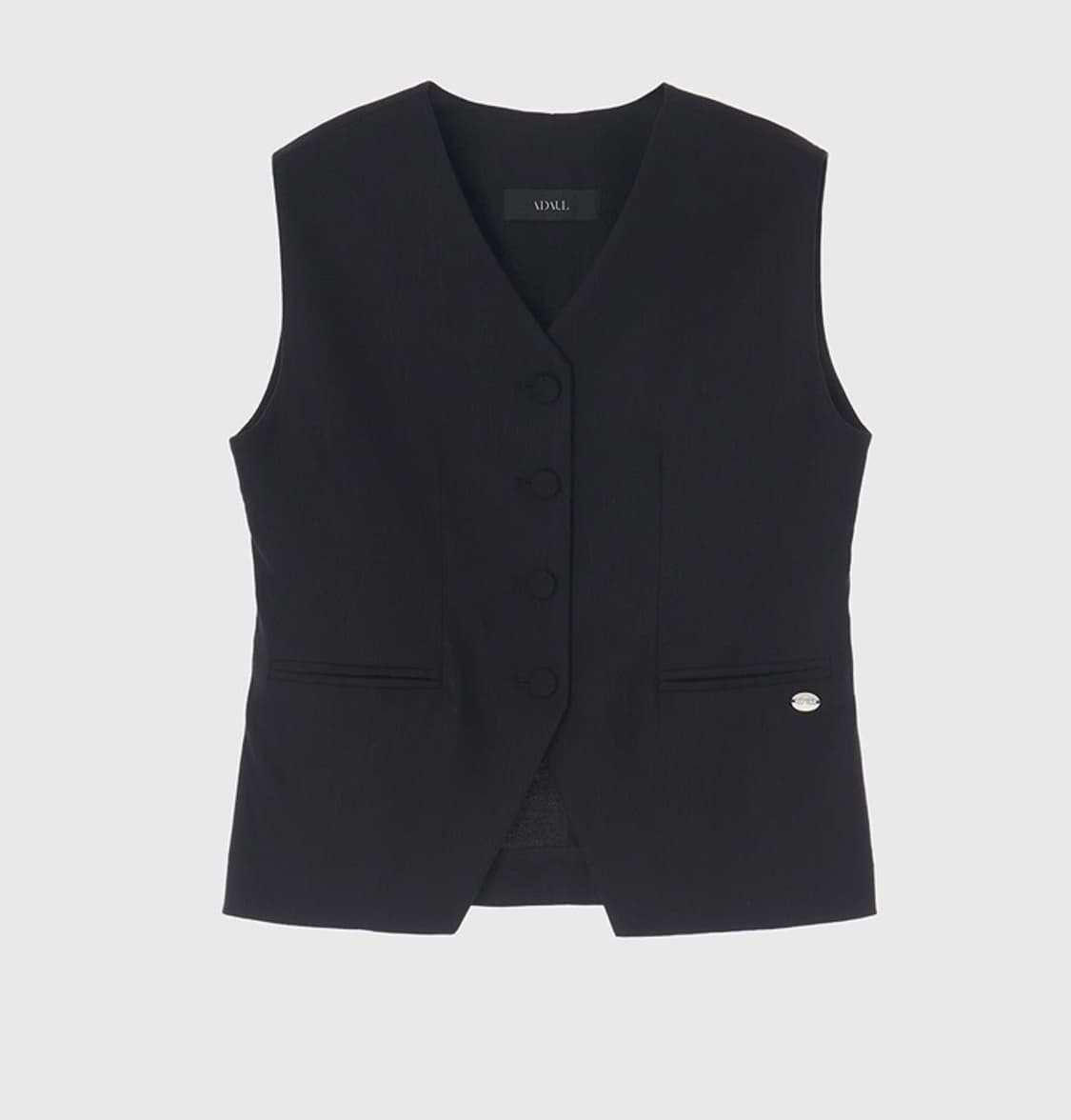 어다울 린넨 블랙 베스트 스커트 셋업 정장 면접룩 하객룩 상품이미지6