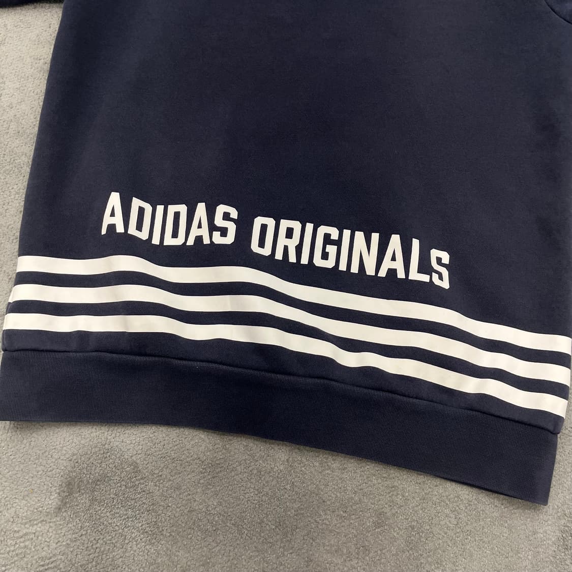 100 아디다스 삼선 후드집업 네이비 상품이미지4