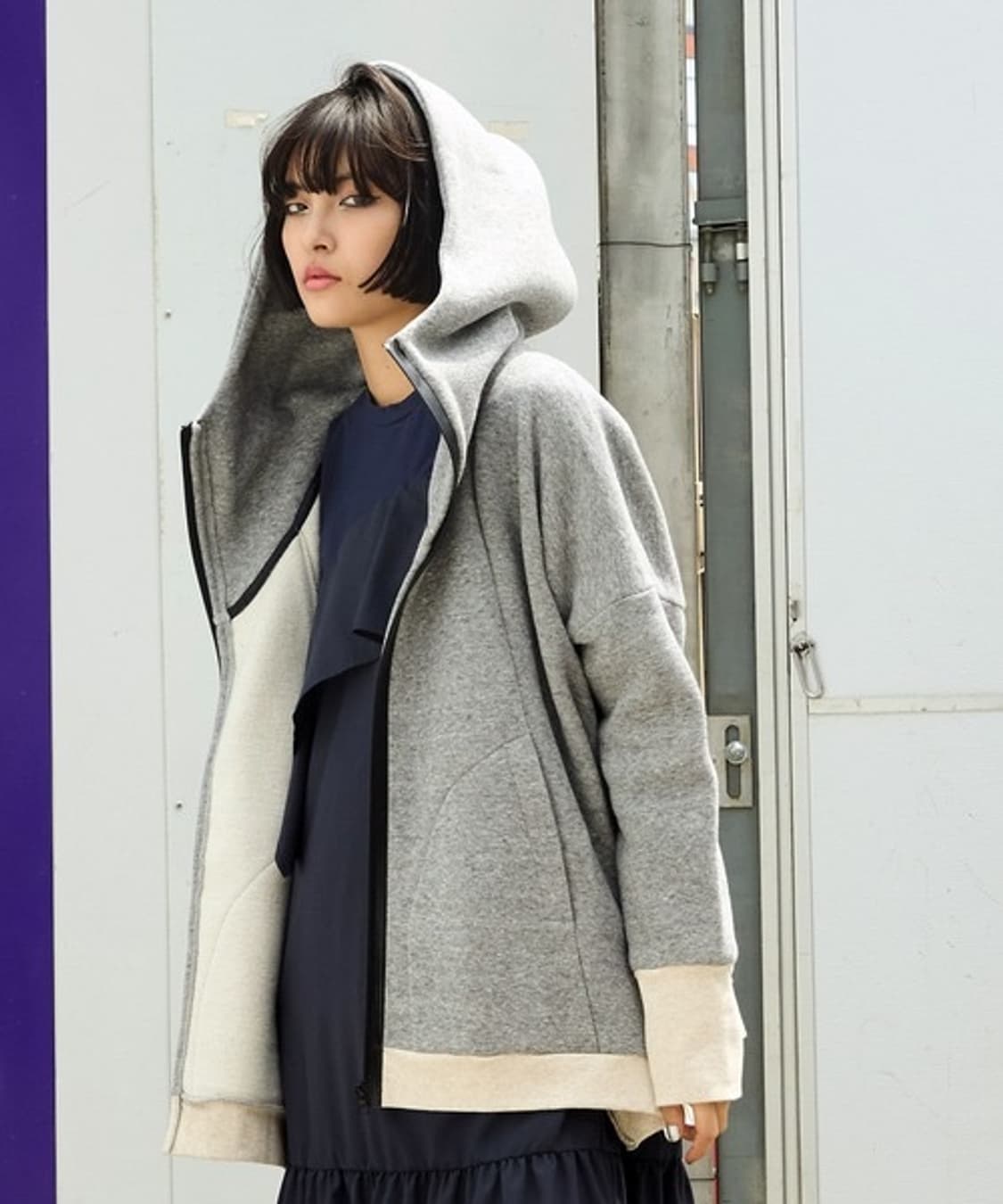 avie 오버핏 후드파카 상품이미지1