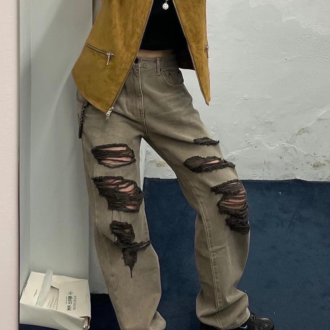 마뗑킴 22s 데님 팬츠 상품이미지4