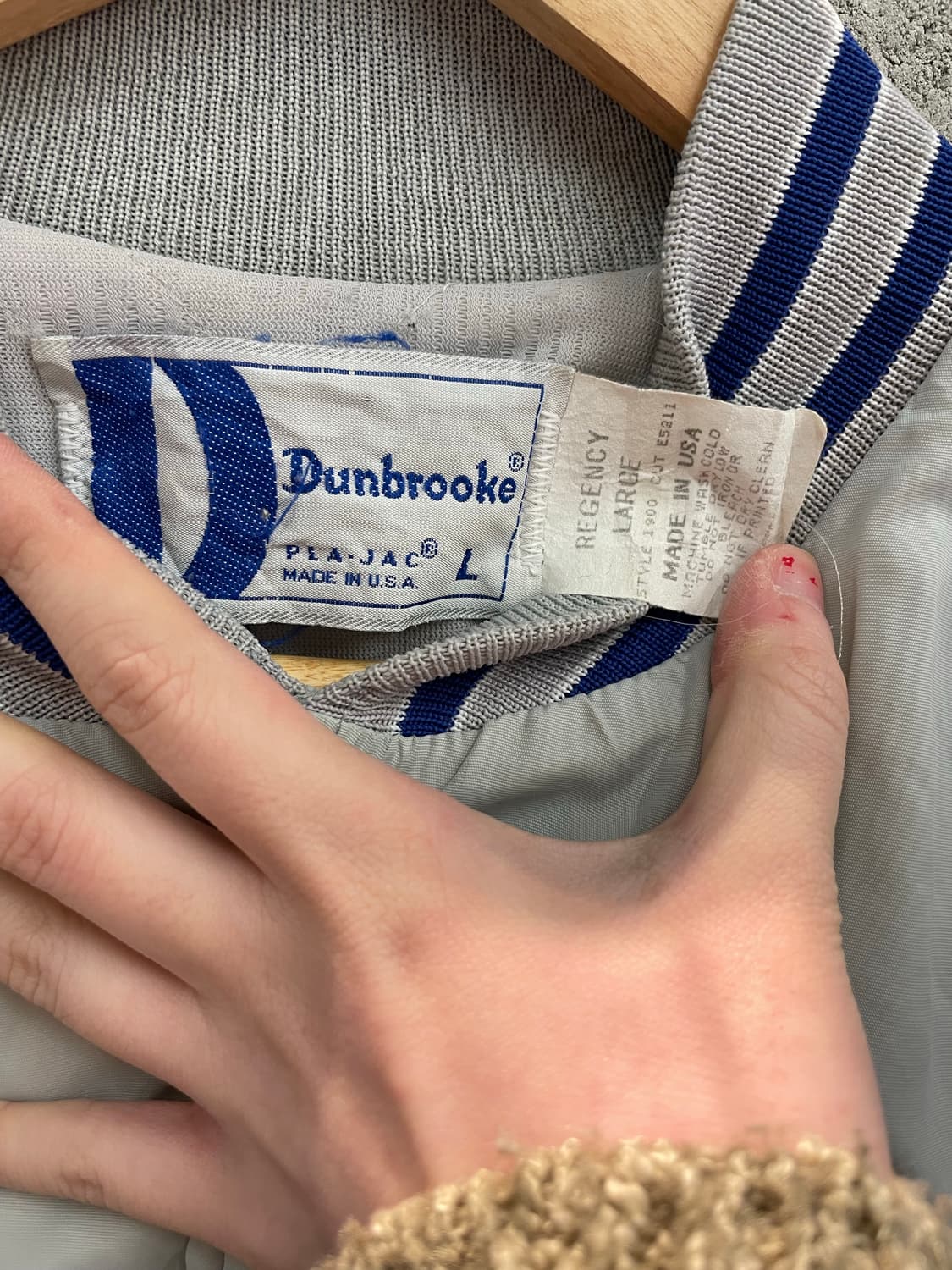 1990s USA Dunbrooke 사틴 자켓 상품이미지8