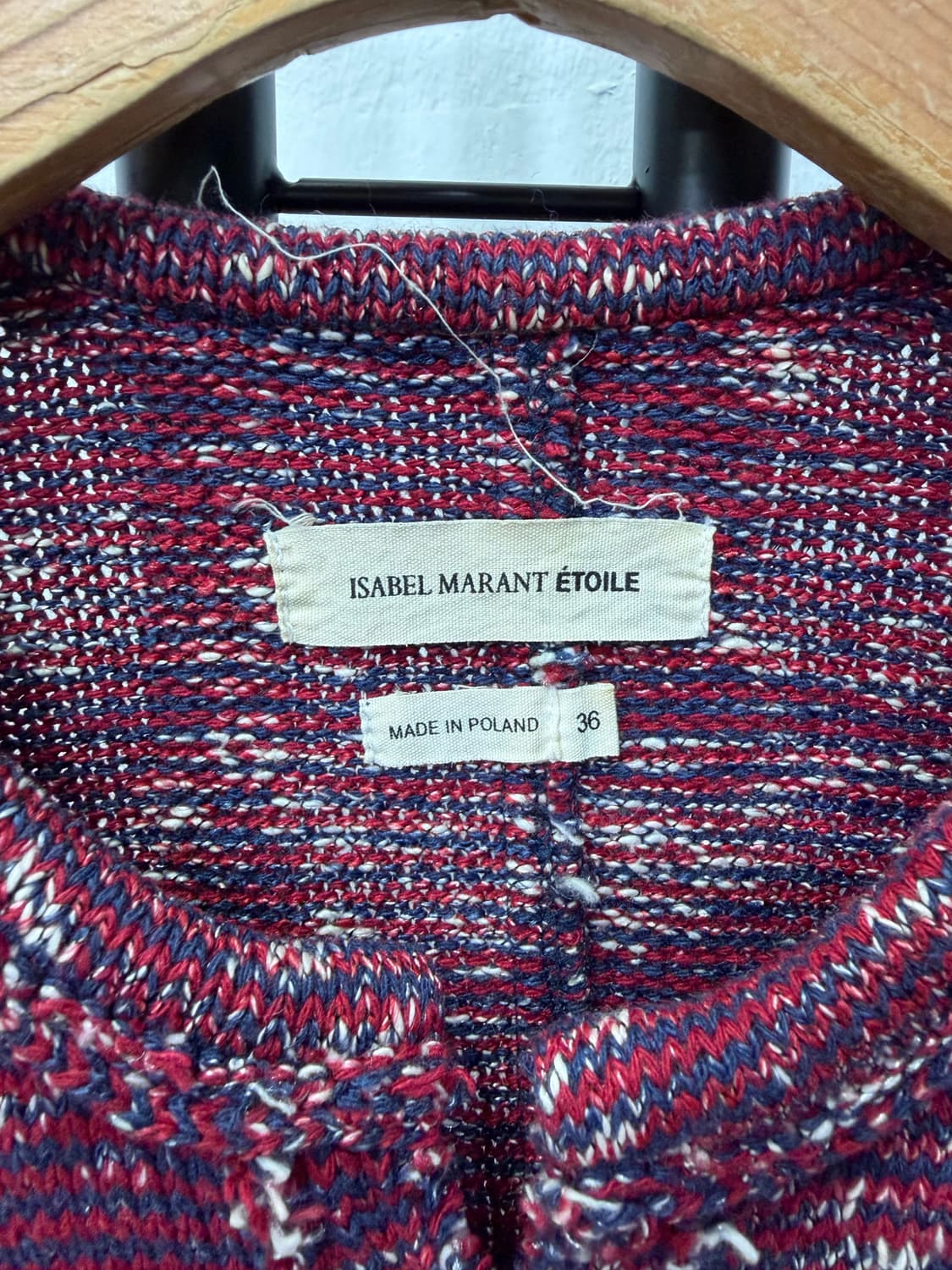 매장판정품) 이자벨마랑 트위드 니트 가디건 36  상품이미지5