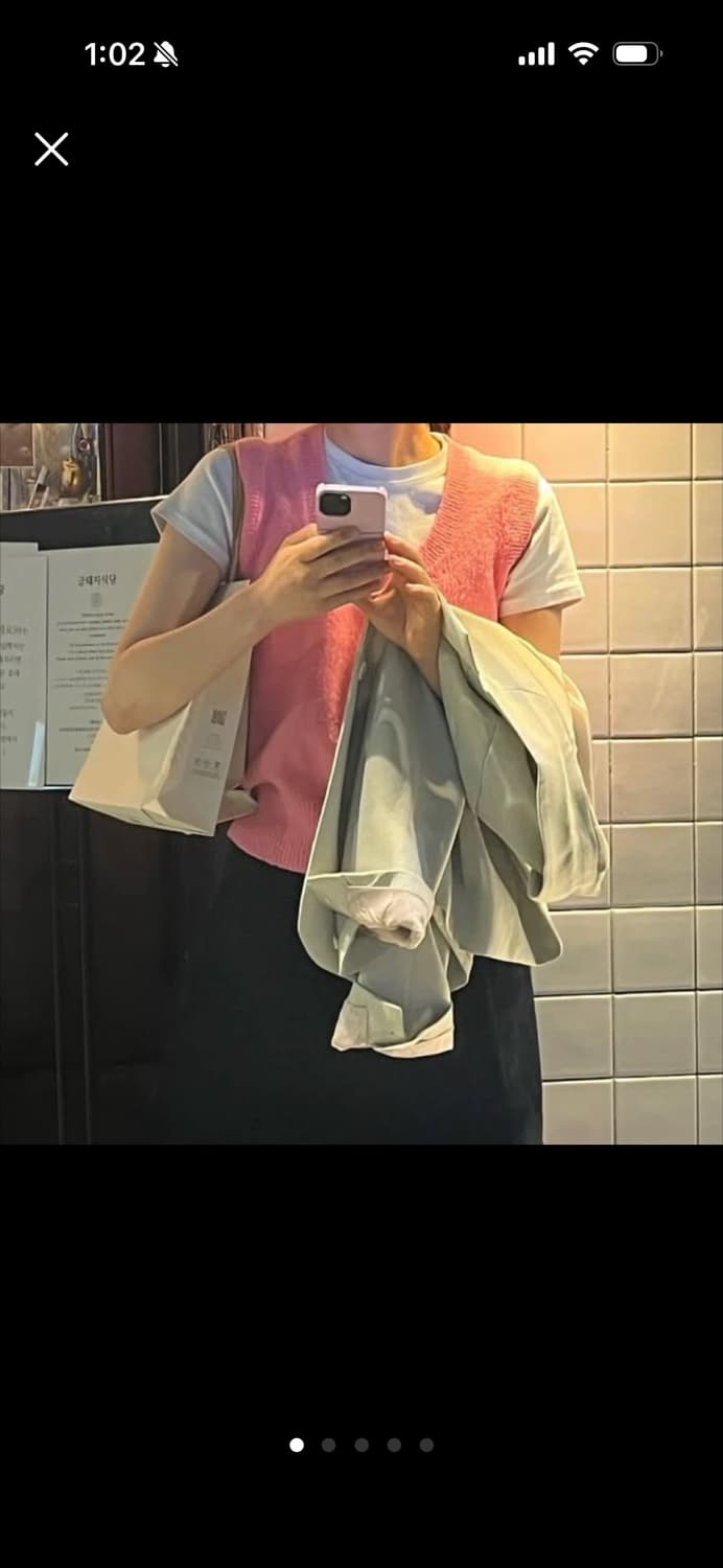 포니테일 니트 베스트 상품이미지1