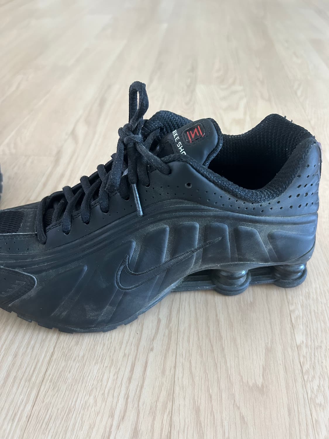 (W) 나이키 샥스 R4 블랙 상품이미지4