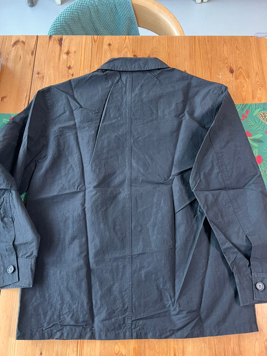 아르켓 ARKET 남자 코튼 나일론 오버셔츠 블랙 상품이미지5