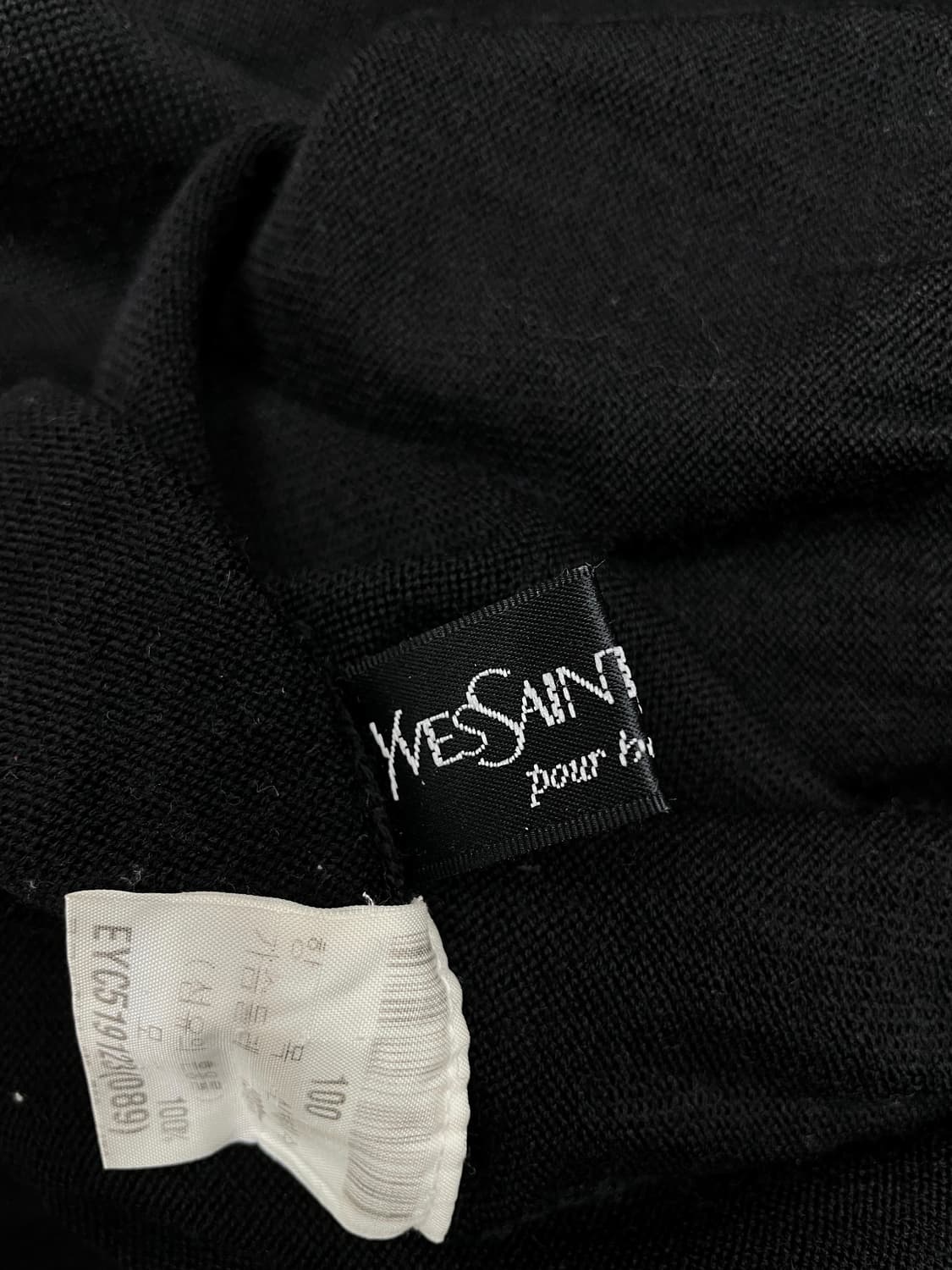 입생로랑 빈티지 터틀넥 니트 블랙 상품이미지4