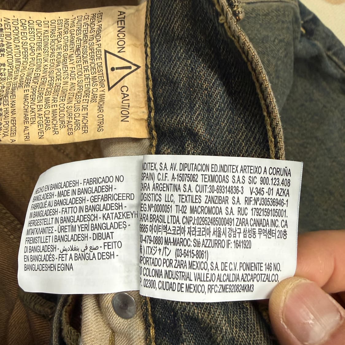 (31)자라ZARA 녹워싱 와이드 데님팬츠 상품이미지4