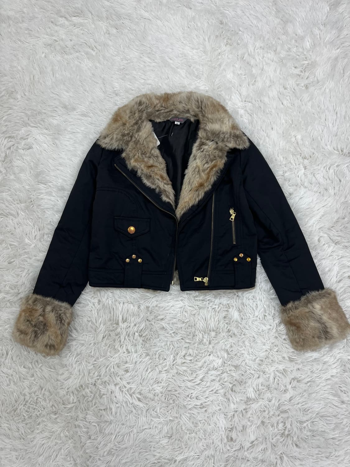 퍼 트리밍 패디드 자켓 상품이미지6