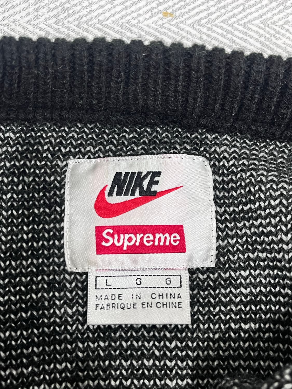 슈프림 나이키 스우시 스웨터 니트 남성 L 상품이미지6