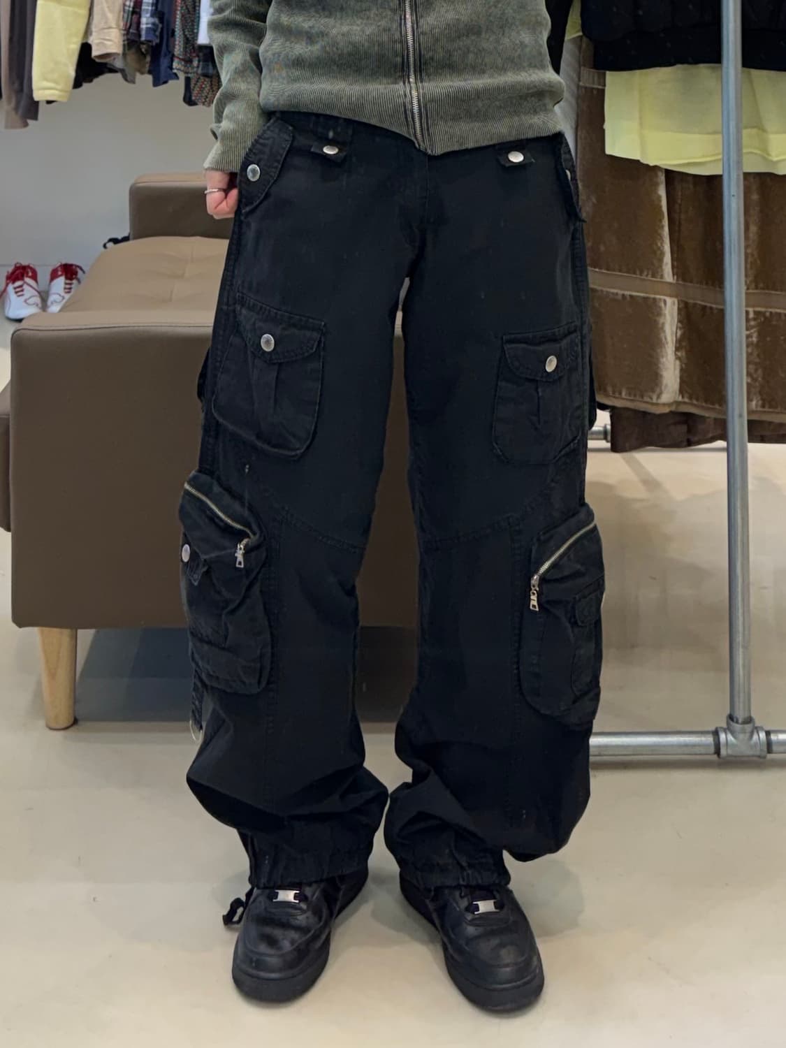 시슬리 멀티포켓 카고 팬츠 블랙 상품이미지6