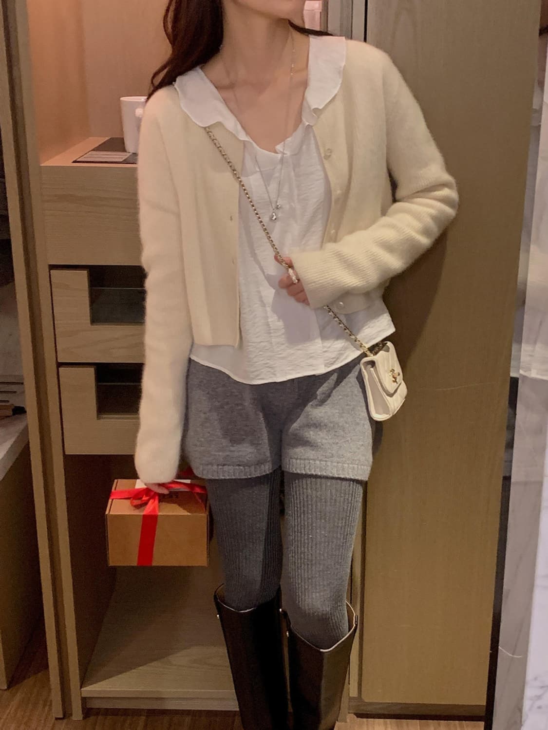 미엘 miel 르주 블라우스 아이보리색상 상품이미지8