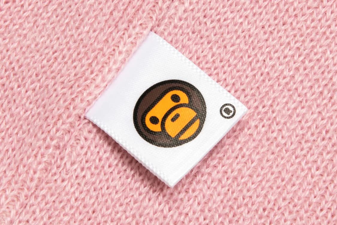 [OS] 베이프 베이비마일로 펠트 비니 핑크 상품이미지3