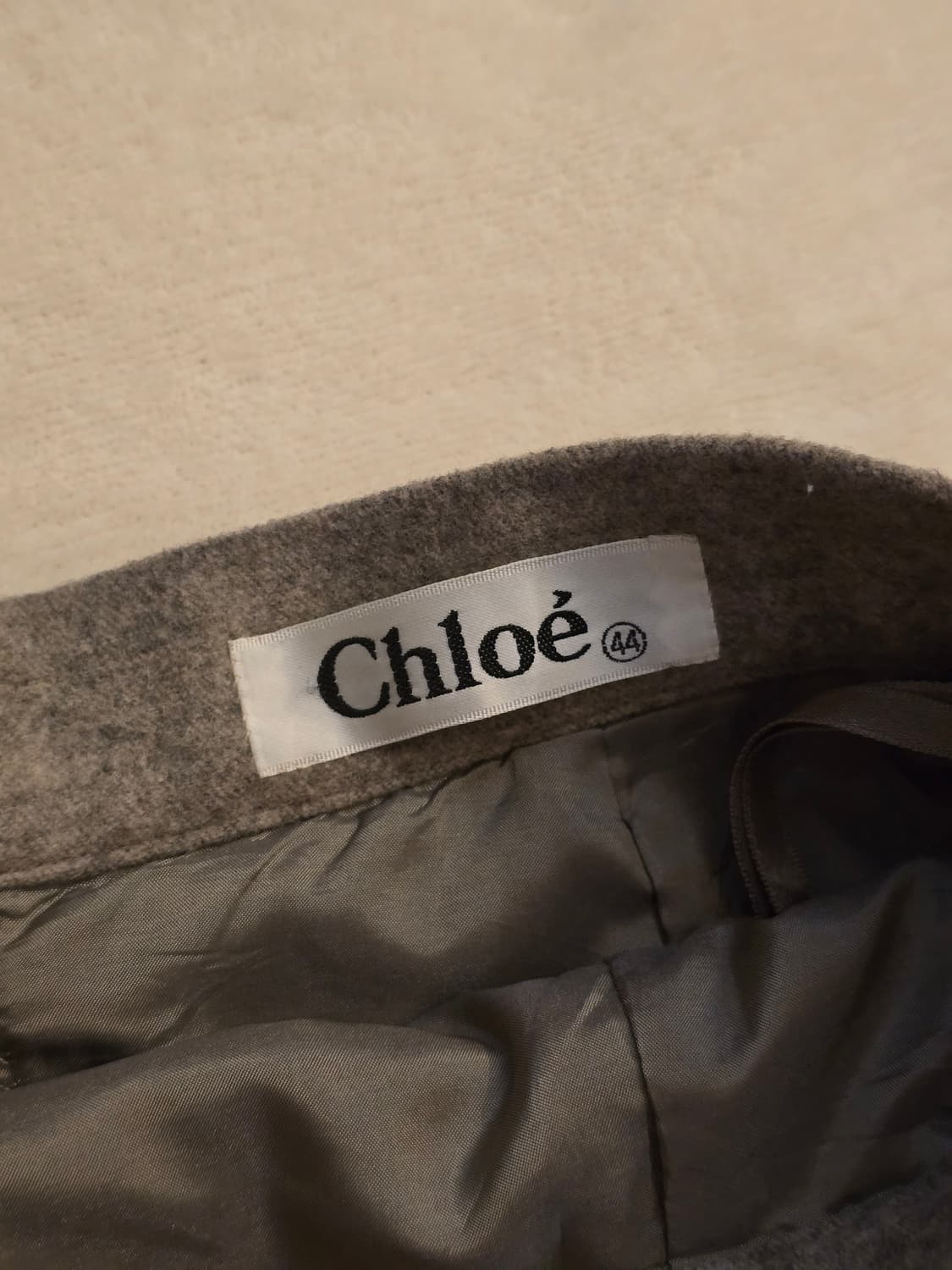 Chloé 끌로에 클래식 울 미디 스커트 44사이즈 상품이미지7