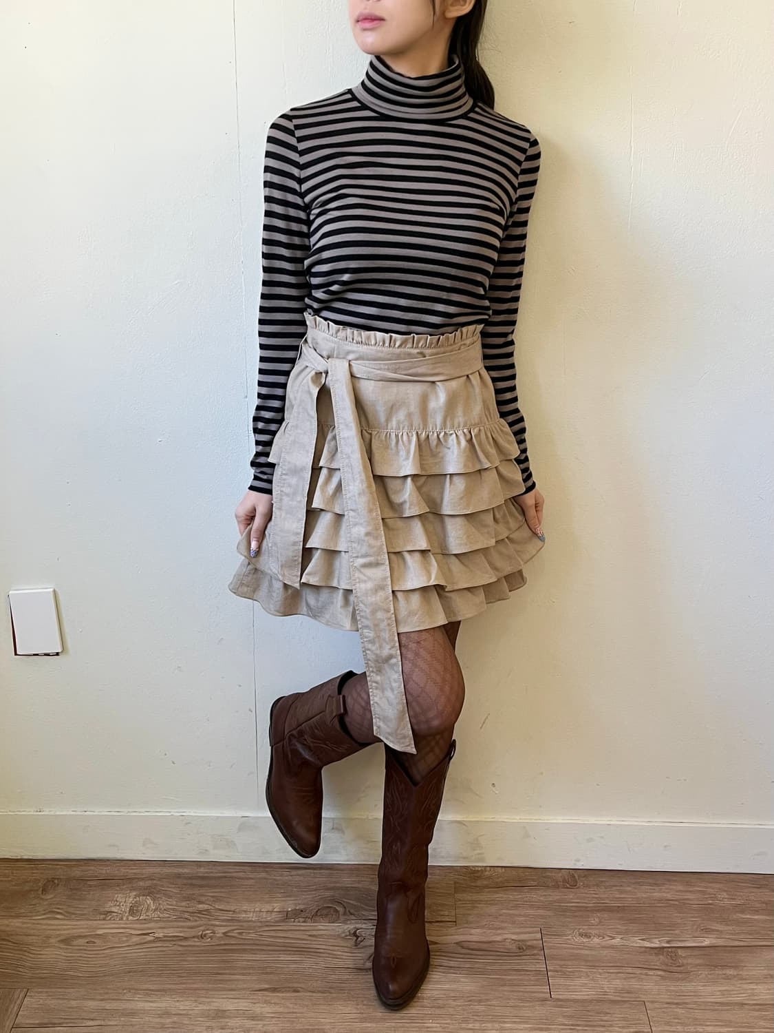 SPICK and SPAN 스트라이프 터틀넥 상품이미지5