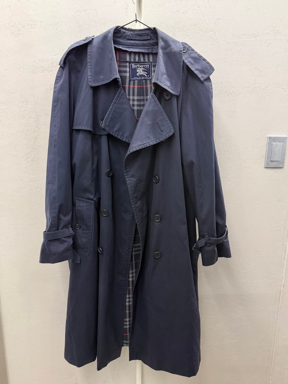 버버리 정품 네이비 트렌치 코트 상품이미지2