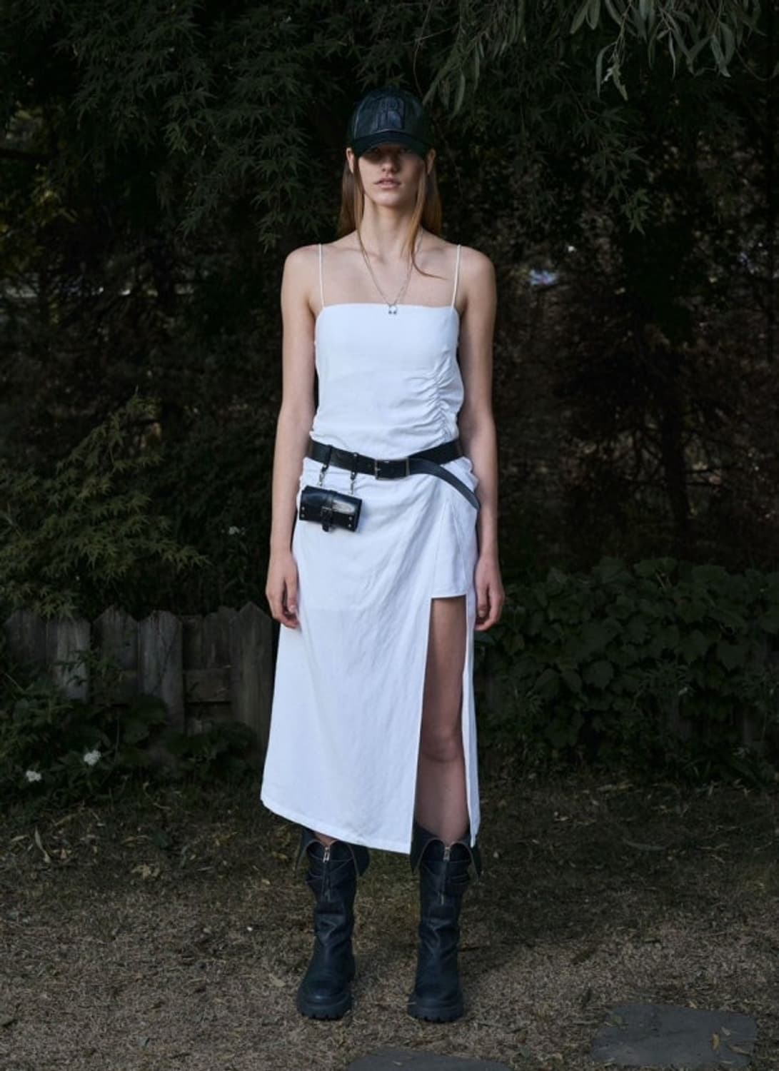 보헤미안서울 셔링 슬릿 원피스 상품이미지1