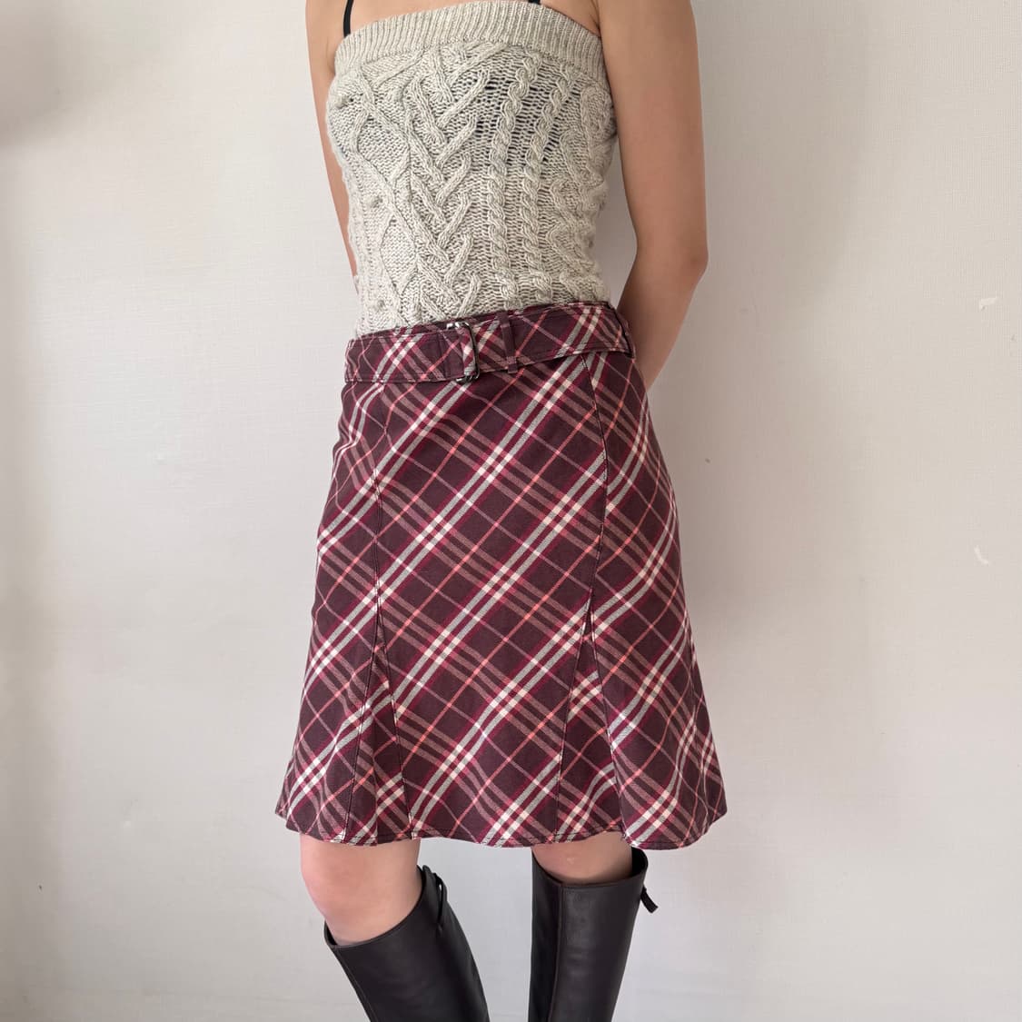 BURBERRY BLUE LABEL CHECK PATTER SKIRTS 상품이미지3