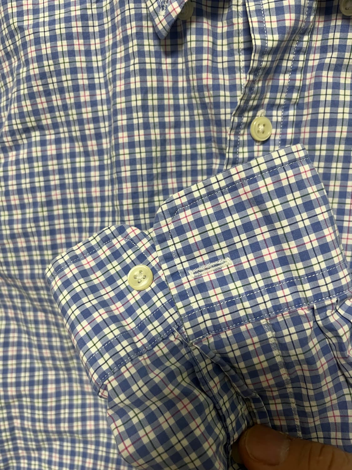 폴로 랄프로렌 슬림핏 체크 남방 2종 상품이미지3