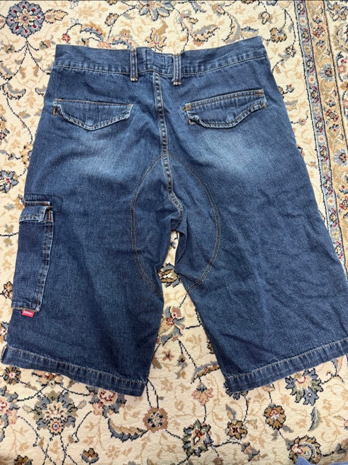 90s 빈티지 스투시 데님 카고 반바지(30) 상품이미지2