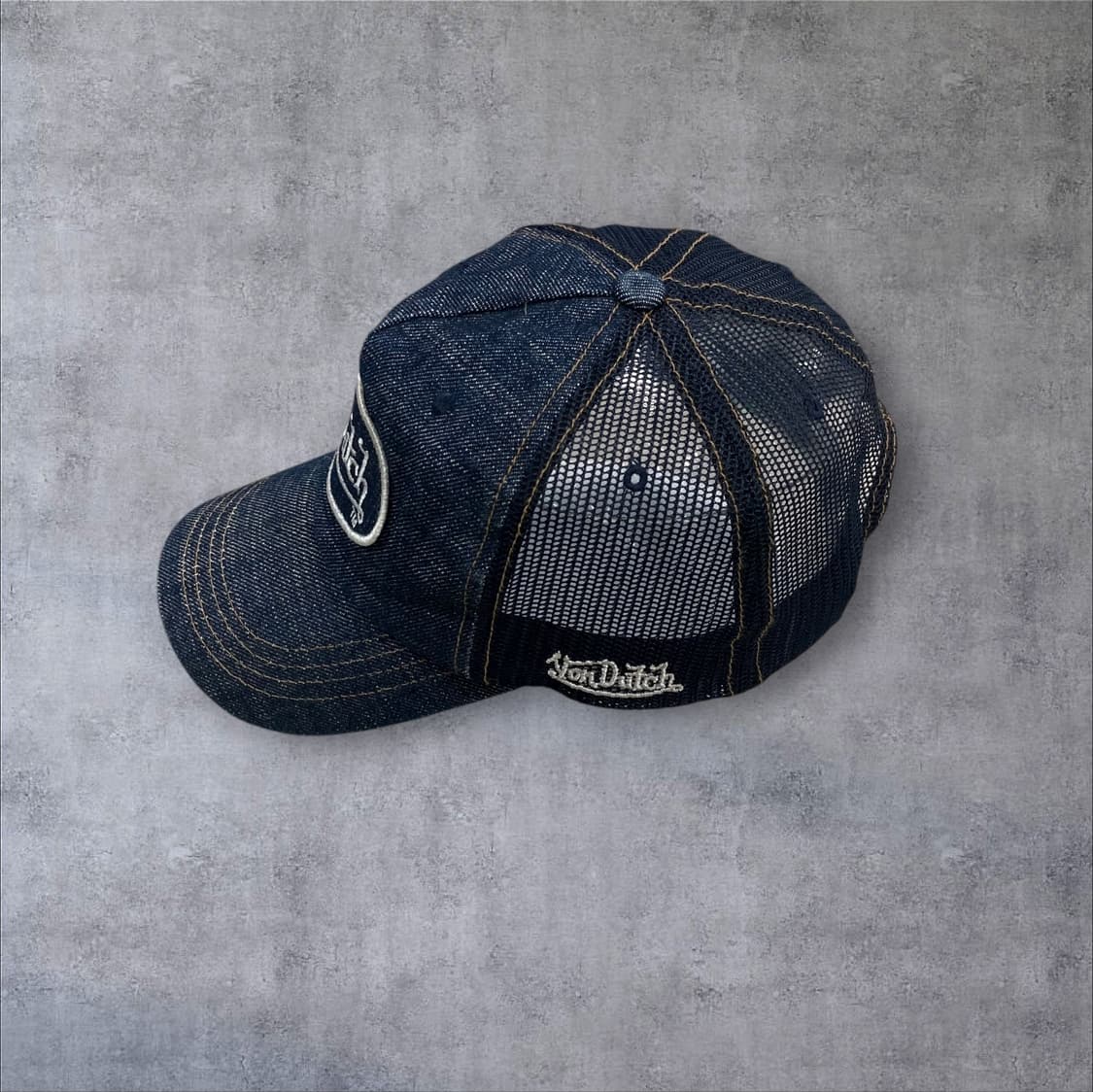 본더치 데님 베이직 로고 메쉬 캡 상품이미지2