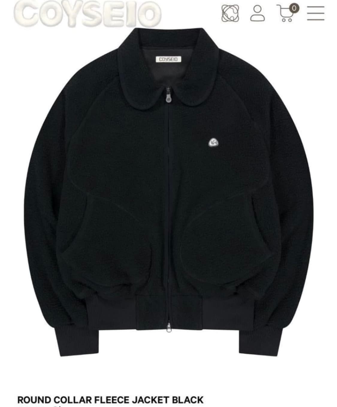 코이세이오 라운드카라 플리스 자켓 상품이미지1