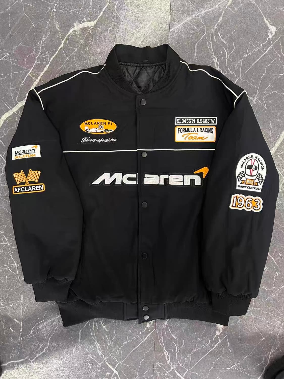 맥라렌 에프원 F1 바이크 자켓 빈티지 스트릿 올드스쿨 점퍼 상품이미지1
