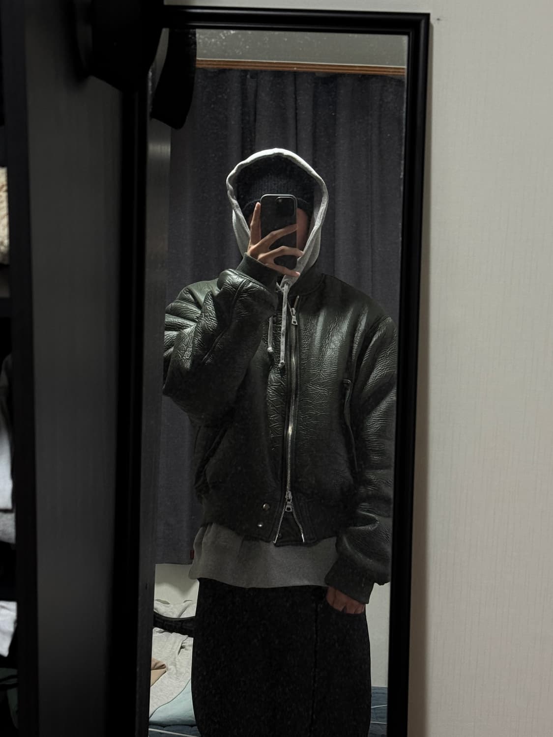 드리스반노튼 크링클 봄버 / L사이즈 상품이미지8