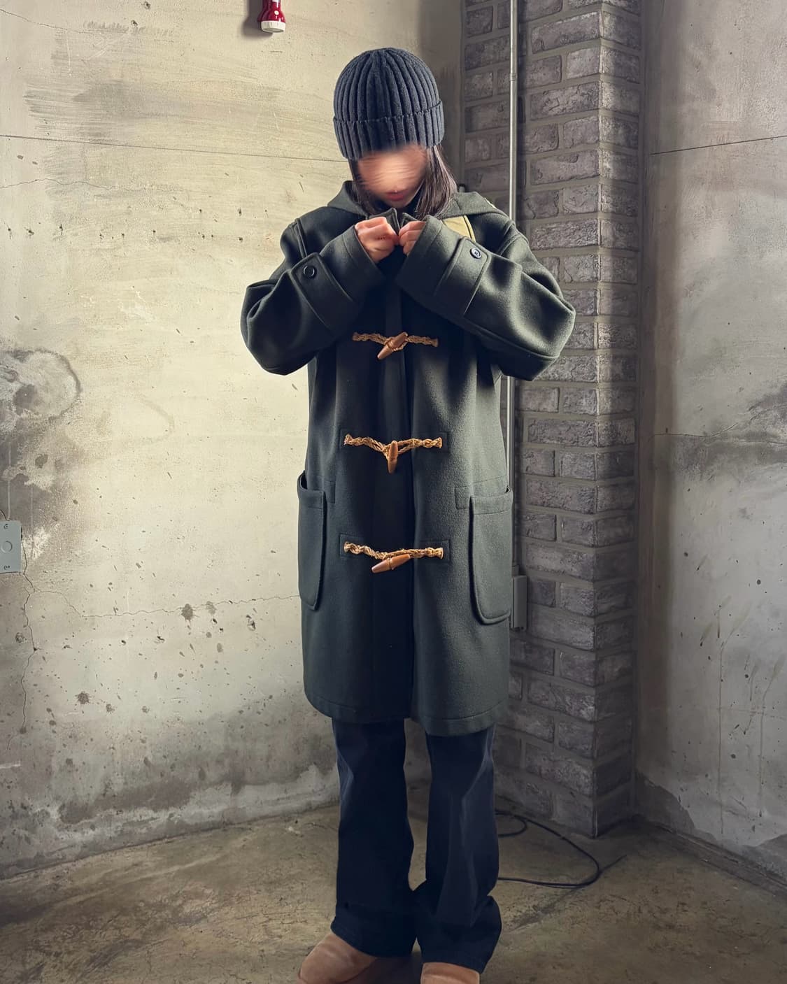 [M]폴로 랄프로렌 90s 울 더플코트 올리브 상품이미지1