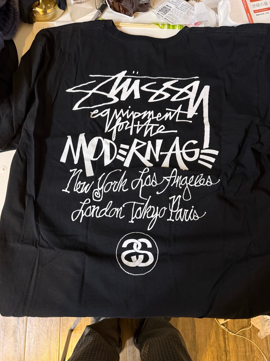 스투시 모던 에이지 반팔 블랙 XL 상품이미지1