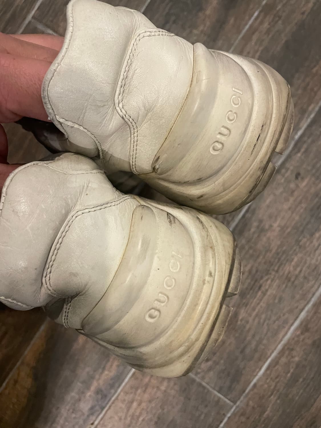 구찌 아이보리 스니커즈 어글리슈즈 240 상품이미지5