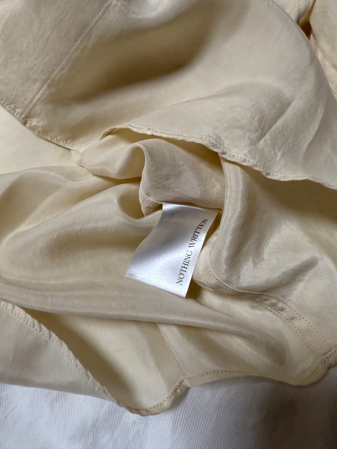낫띵리튼 Bemberg shirt (Butter) 상품이미지5