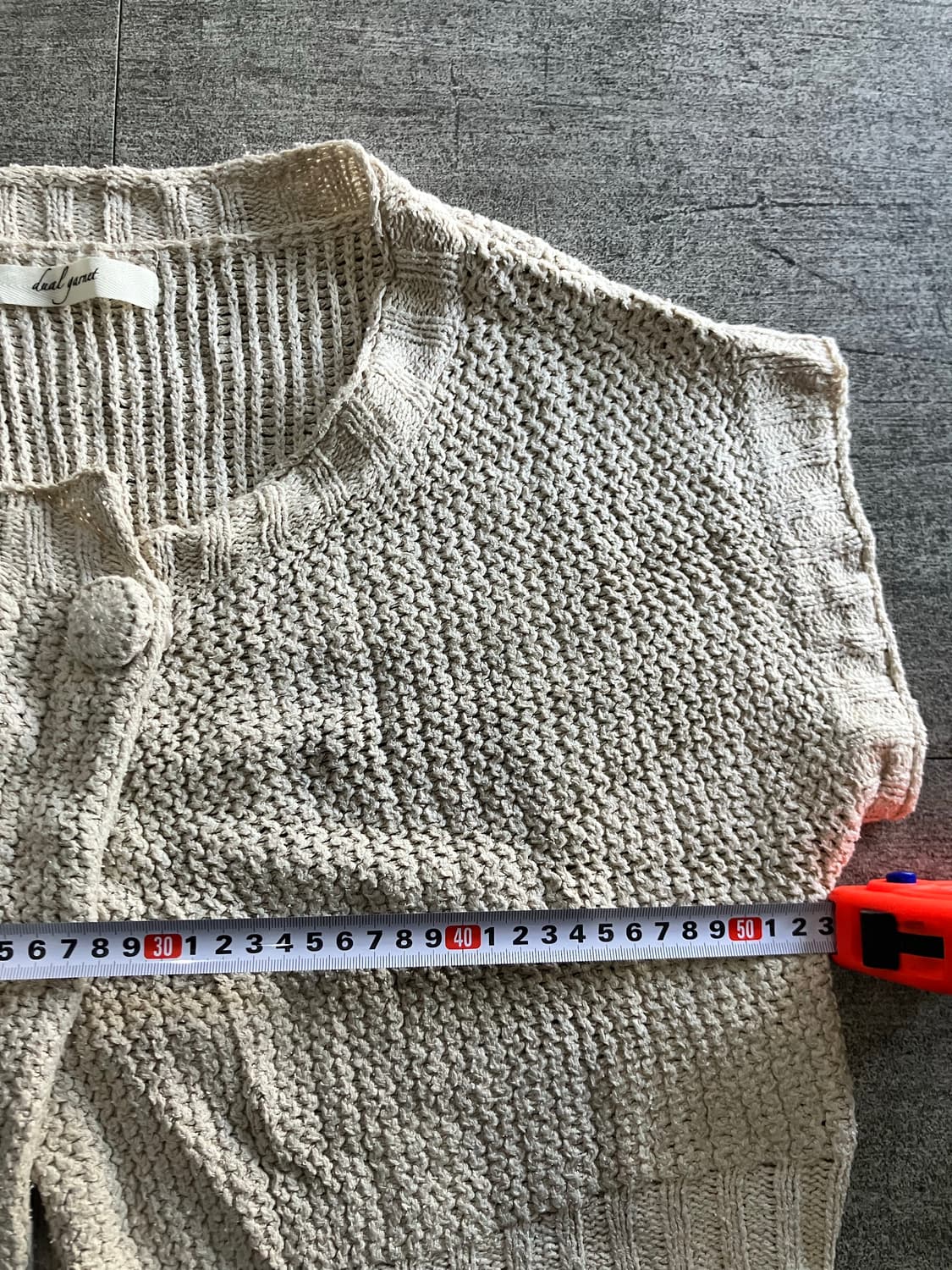 일본빈티지 lualgarnet 모리걸할메카지 플라워 케이프핏 니트볼레로 상품이미지2