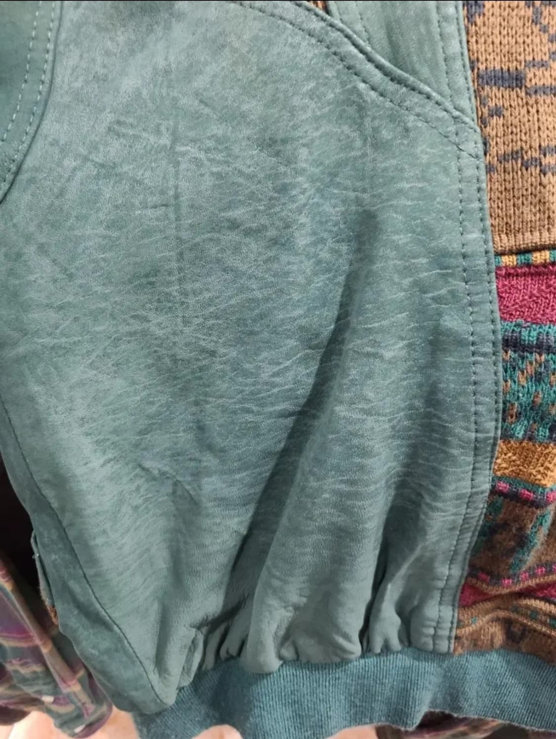 Echt Leder 양가죽 니트 하이브리드 자켓 상품이미지9