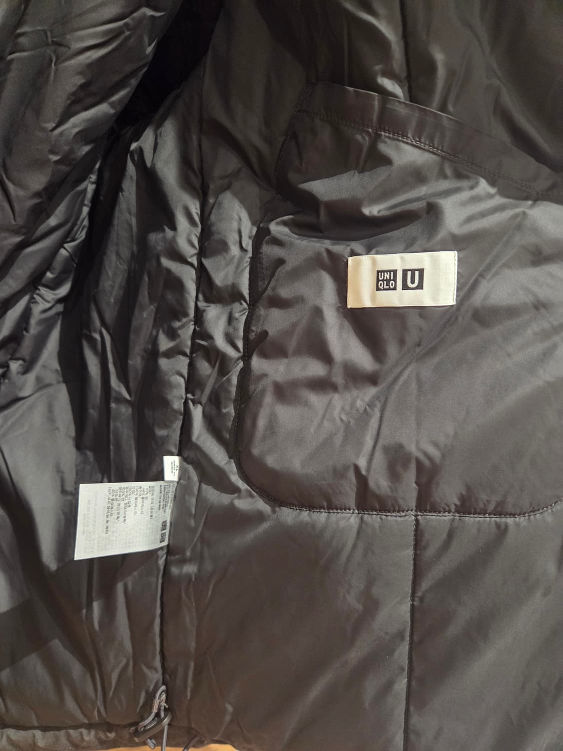 유니클로 U 퍼프테크 볼륨파카 다크그레이 XL 상품이미지3